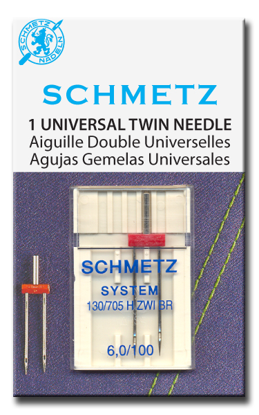 Schmetz, Ago Gemello Stretch Per Tessuti Elasticizzati 2,5/75 Mm E Ago