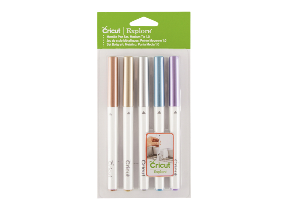 Cricut Set 5 Pennarelli Punta Media Colori Metallici - Necchi Shop Online