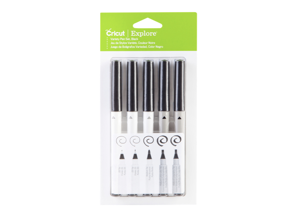 Cricut Set 5 Pennarelli Varie Punte Nere - Necchi Shop Online