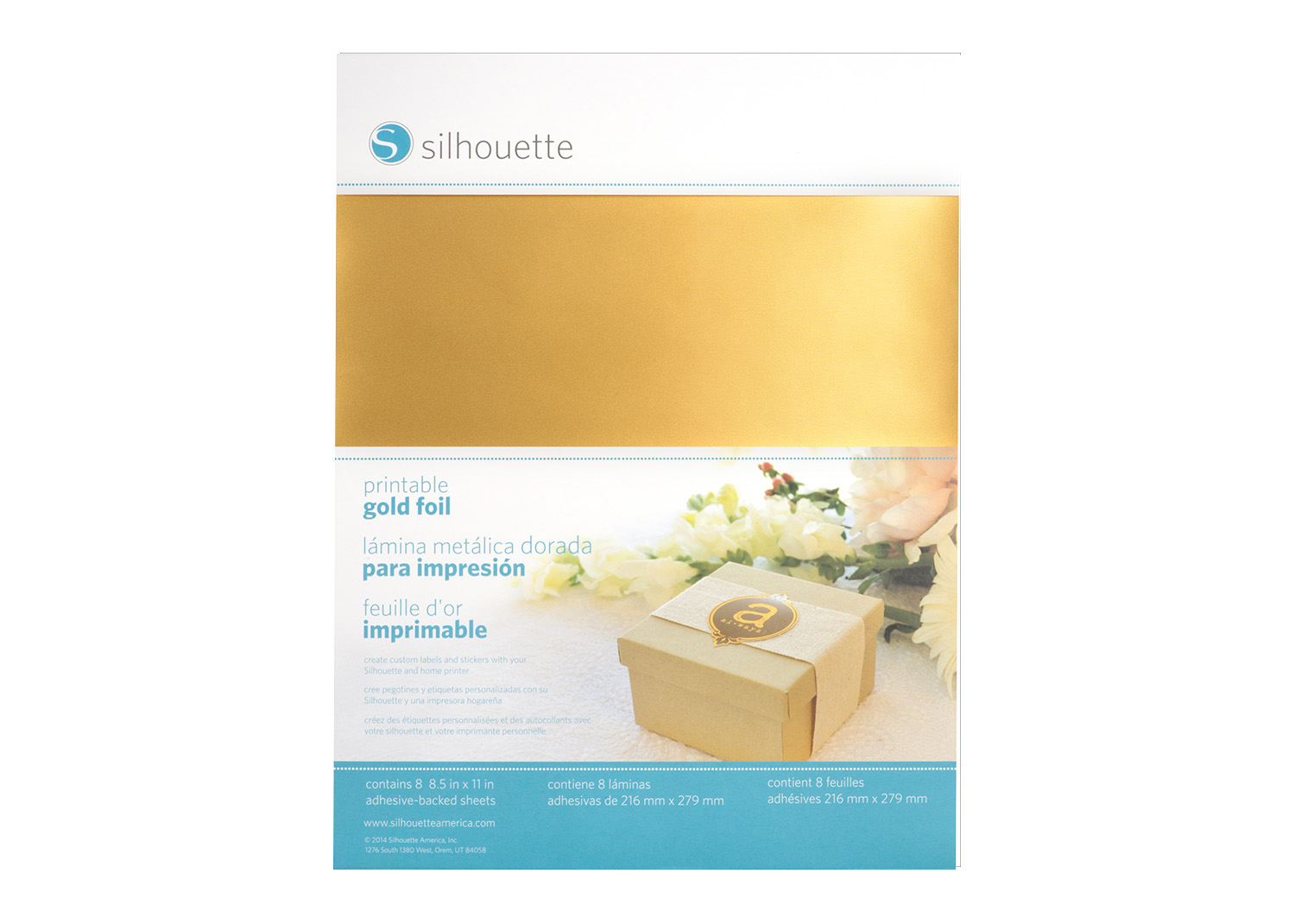 Silhouette Fogli adesivi Foil Oro - Necchi Shop Online