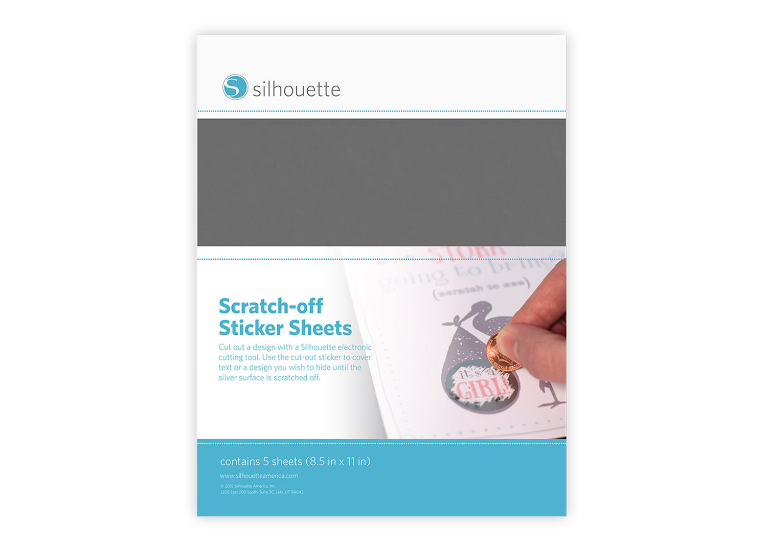 Silhouette Carta adesiva trasparente stampabile - Necchi Shop Online