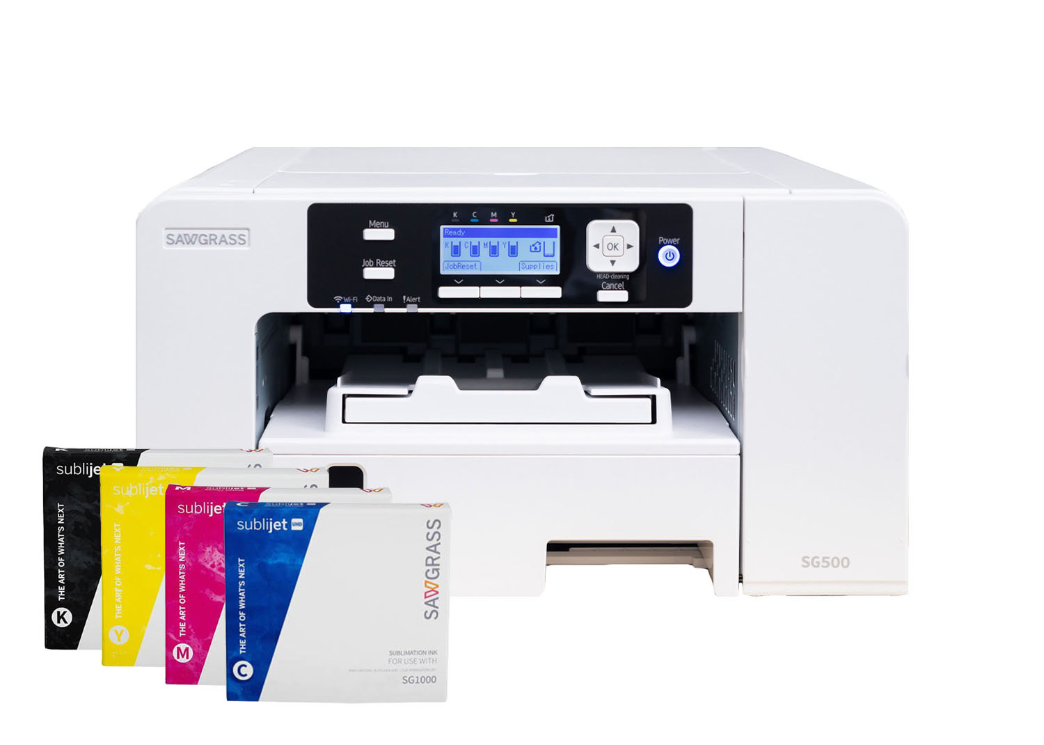 Sawgrass Stampante Sublimatica SG500 A4 con 4 Cartucce 31 ml inchiostri UHD ad alta intensità