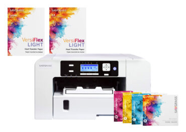 Sawgrass Stampante Sublimatica SG500 A4 con 4 Cartucce 31ml inchiostri VersiFlex + Carta Versiflex Light A4 + Carta Versiflex Light A5