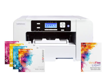 Sawgrass Stampante Sublimatica SG500 A4 con 4 Cartucce 31ml inchiostri VersiFlex + Carta Versiflex Light A4