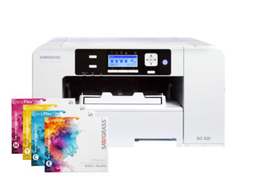 Sawgrass Stampante Sublimatica SG500 A4 con 4 Cartucce 31ml inchiostri VersiFlex + Carta Versiflex Light A4