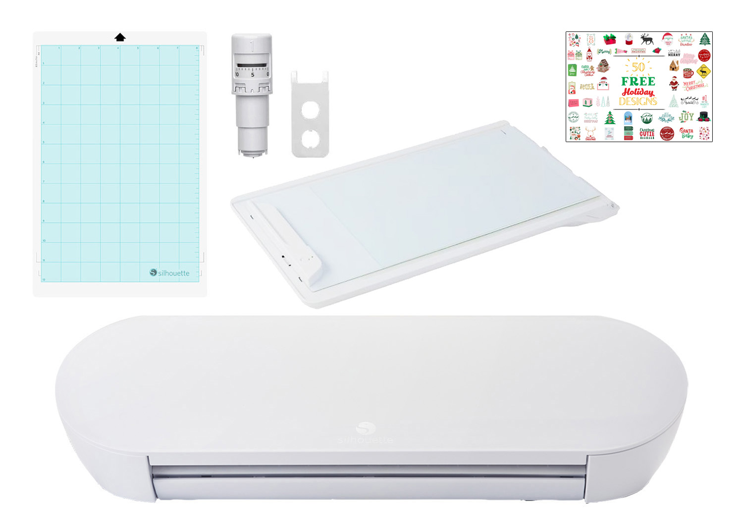 Silhouette Plotter da Taglio Portrait 4 Bianco + Tappetino Elettrostatico