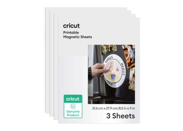 Cricut Fogli magnetici stampabili 3pz Bianco 21,6 cm x 27,9 cm