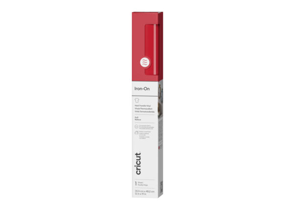 Cricut Iron-on Puff Rosso 30,5 cm x 48,3 cm