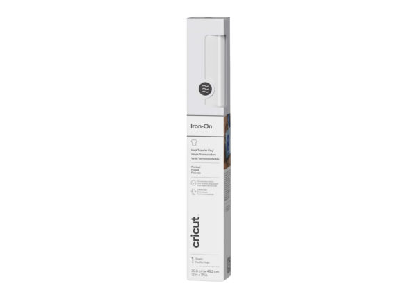 Cricut Iron-on Floccato Bianco 30,5 cm x 48,3 cm