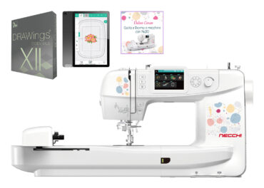 Necchi Sweet NE210 Macchina per Cucire e Ricamare in collaborazione con Eleonora Galvagno con Software DRAWings Essentials
