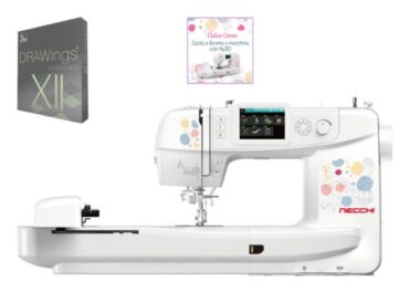 Necchi Sweet NE210 Macchina per Cucire e Ricamare in collaborazione con Eleonora Galvagno con Software DRAWings Essentials