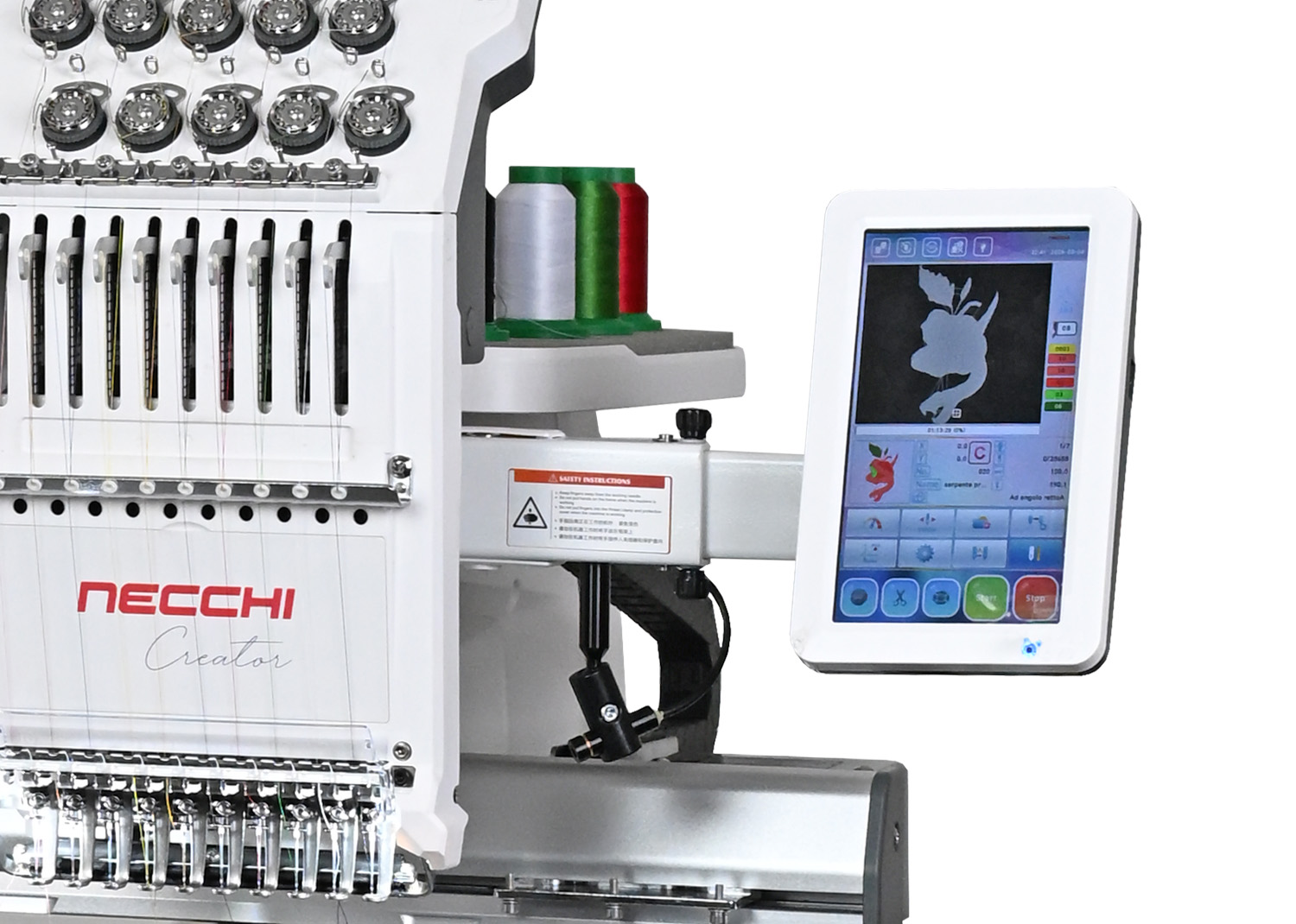 Necchi Creator C10 Ricamatrice Professionale a 10 Aghi