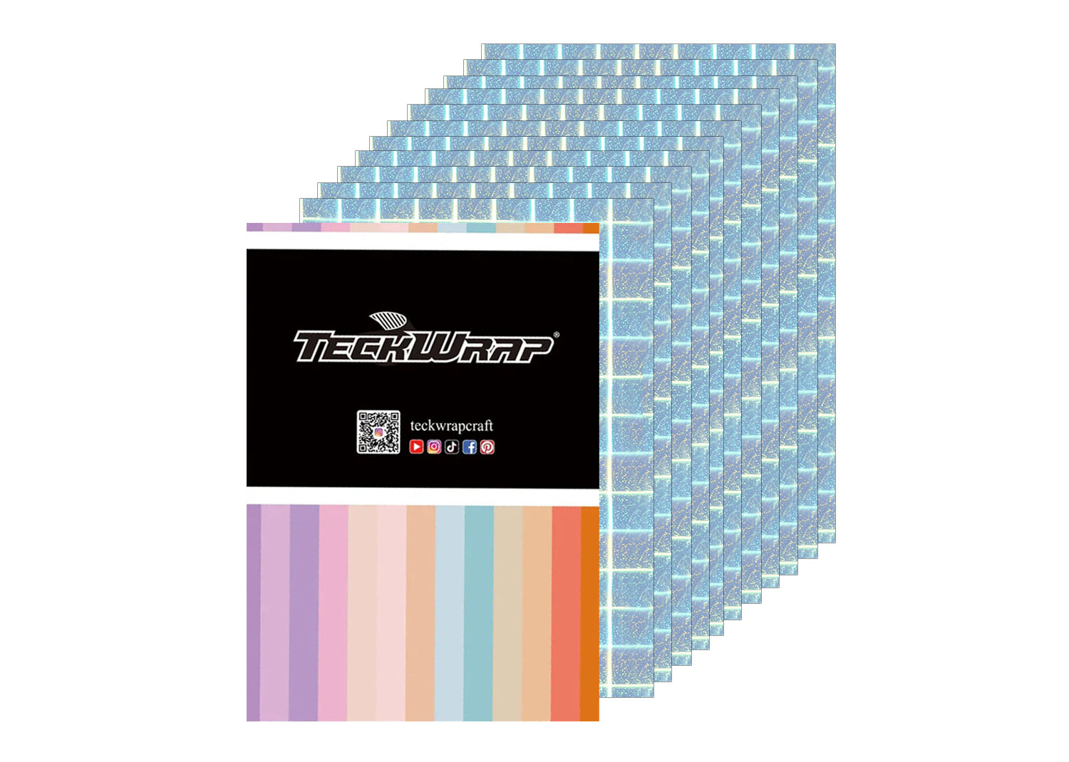 Teckwrap Laminato Olografico Pentagramma 15 fogli