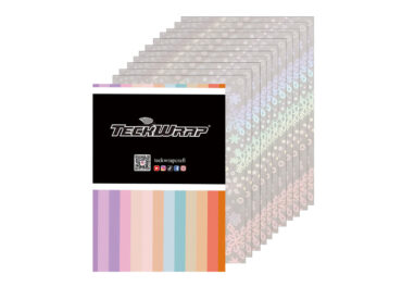 Teckwrap Laminato Olografico Fiocchi di Neve 15 fogli