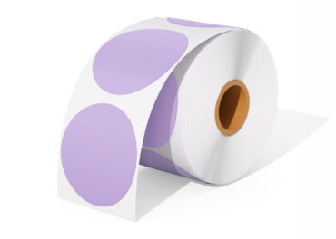 Etichette Termiche Rotonde Viola 750pz 50mm