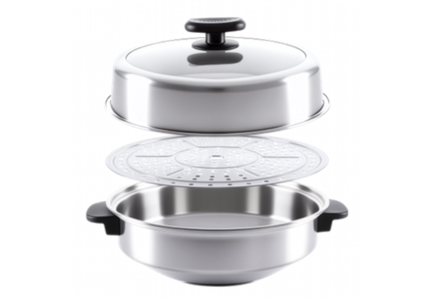 Necchi Chef Genio Set Vaporiera in Acciaio Inox