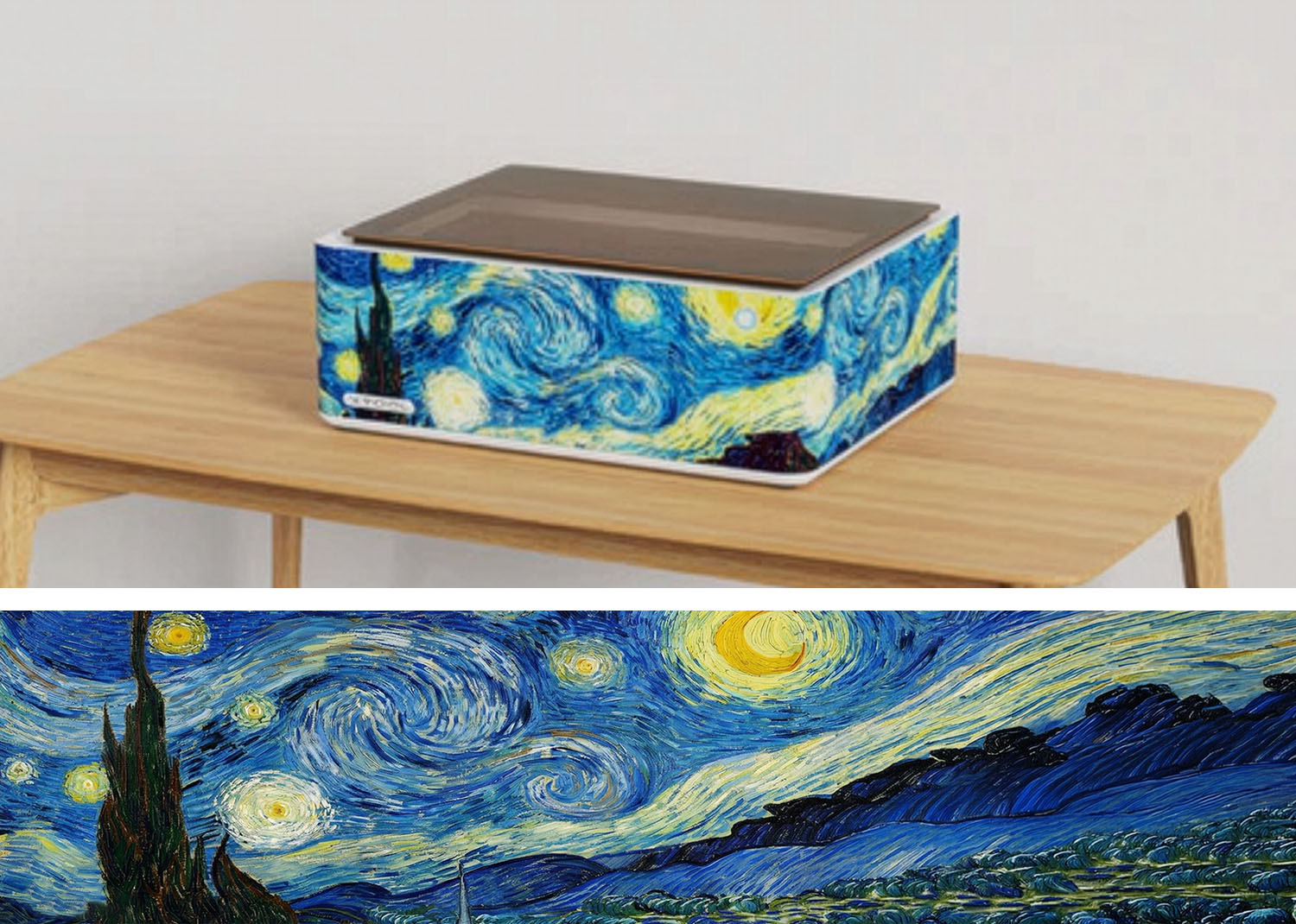 XTool M1 Macchina a Taglio Laser e Plotter da Taglio + Vinile Decorativo per xTool M1 Design "Notte Stellata"