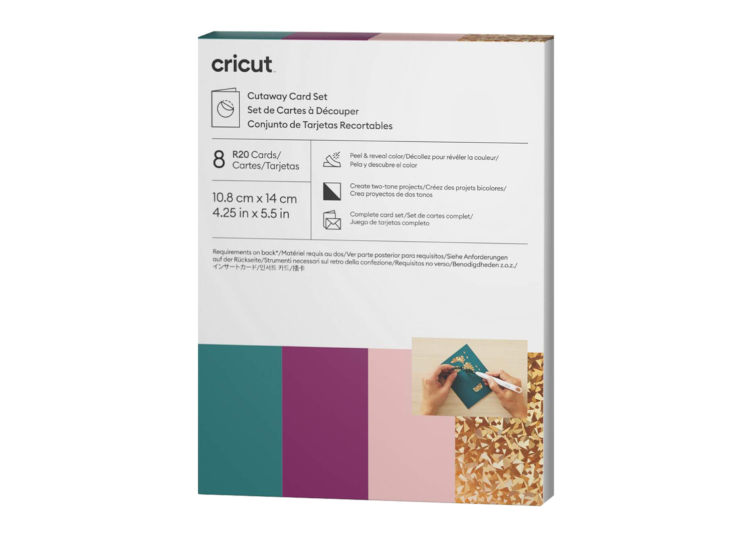 Cricut Biglietti Cut Away Sampler Corsage 8pz 10,8cmx14cm